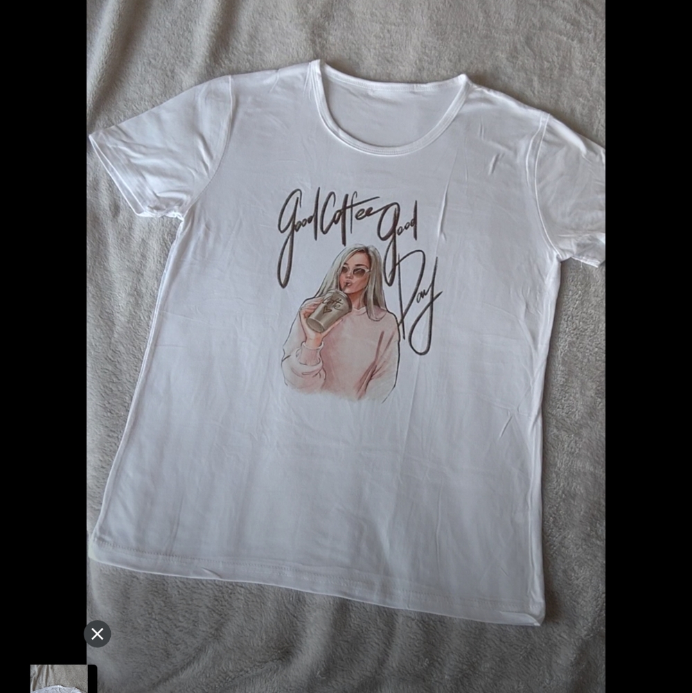 Women Fashion T shirt Good Coffee, Good Day